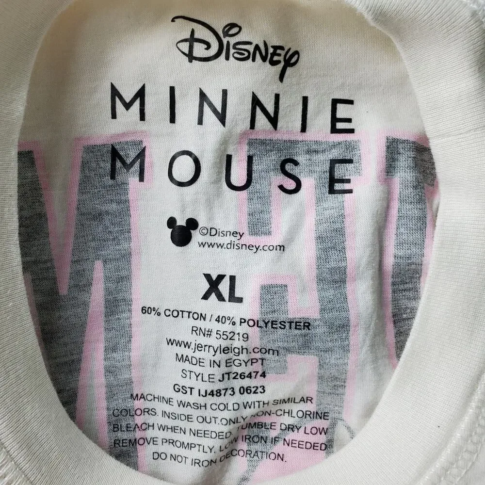 Disney Womens Minnie Mouse Long Sleeve Graphic Tee Shirt Size XL - Picture 3 of 4
